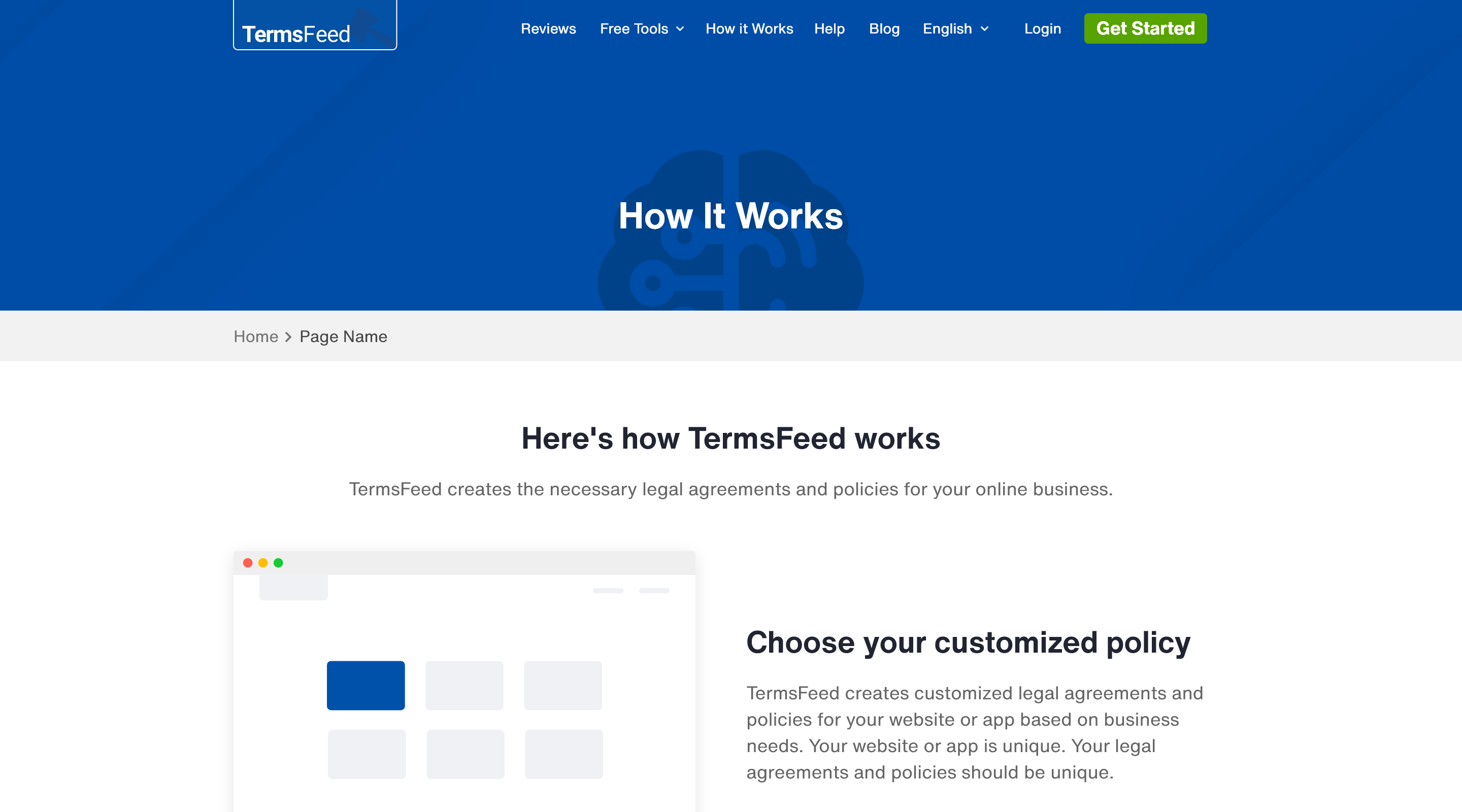 TermsFeed How It Works Page